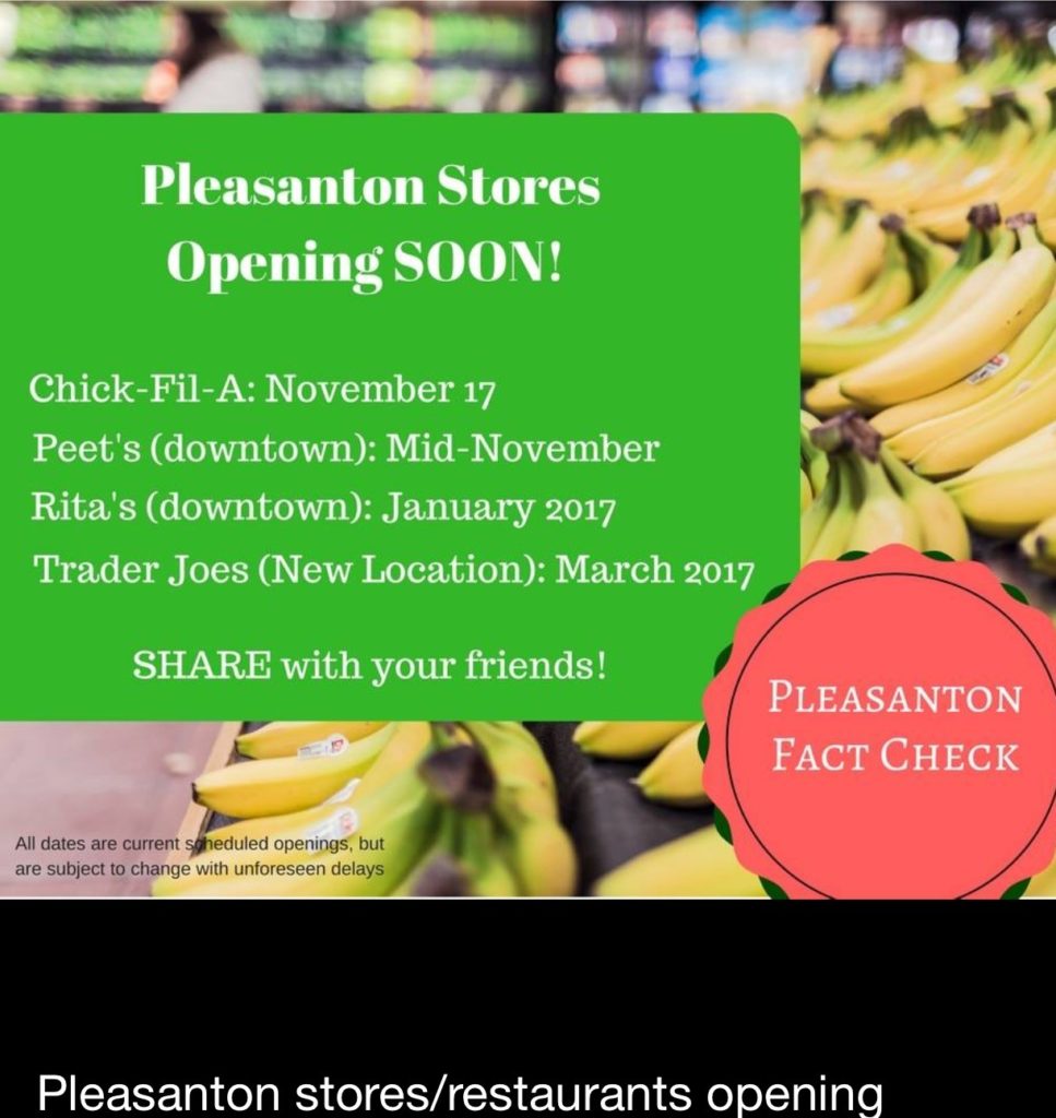 Pleasanton Stores Opening SOON!